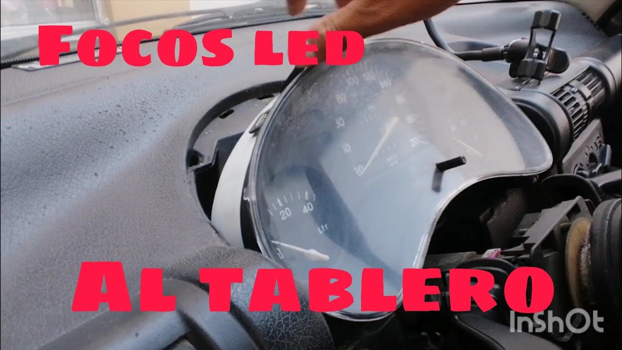 CHEVY/CORSA como cambiar luces del tablero