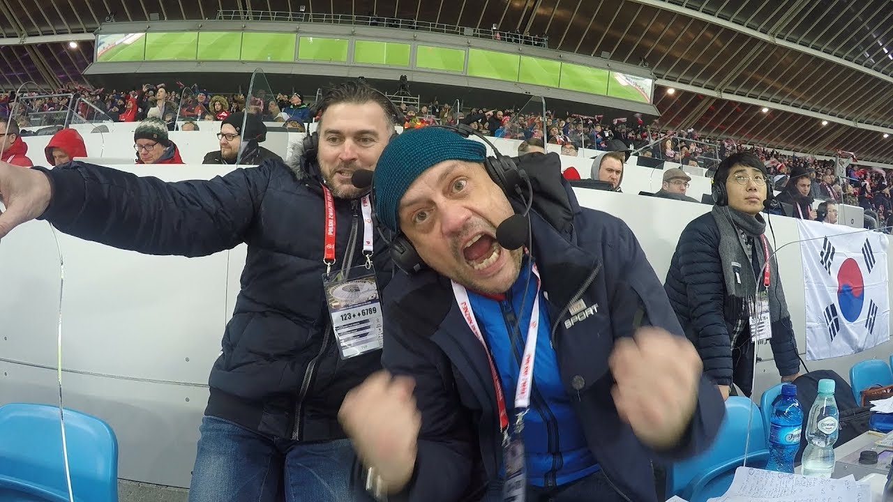 Jacek Laskowski i Marcin Żewłakow komentują mecz Polska - Korea Płd.