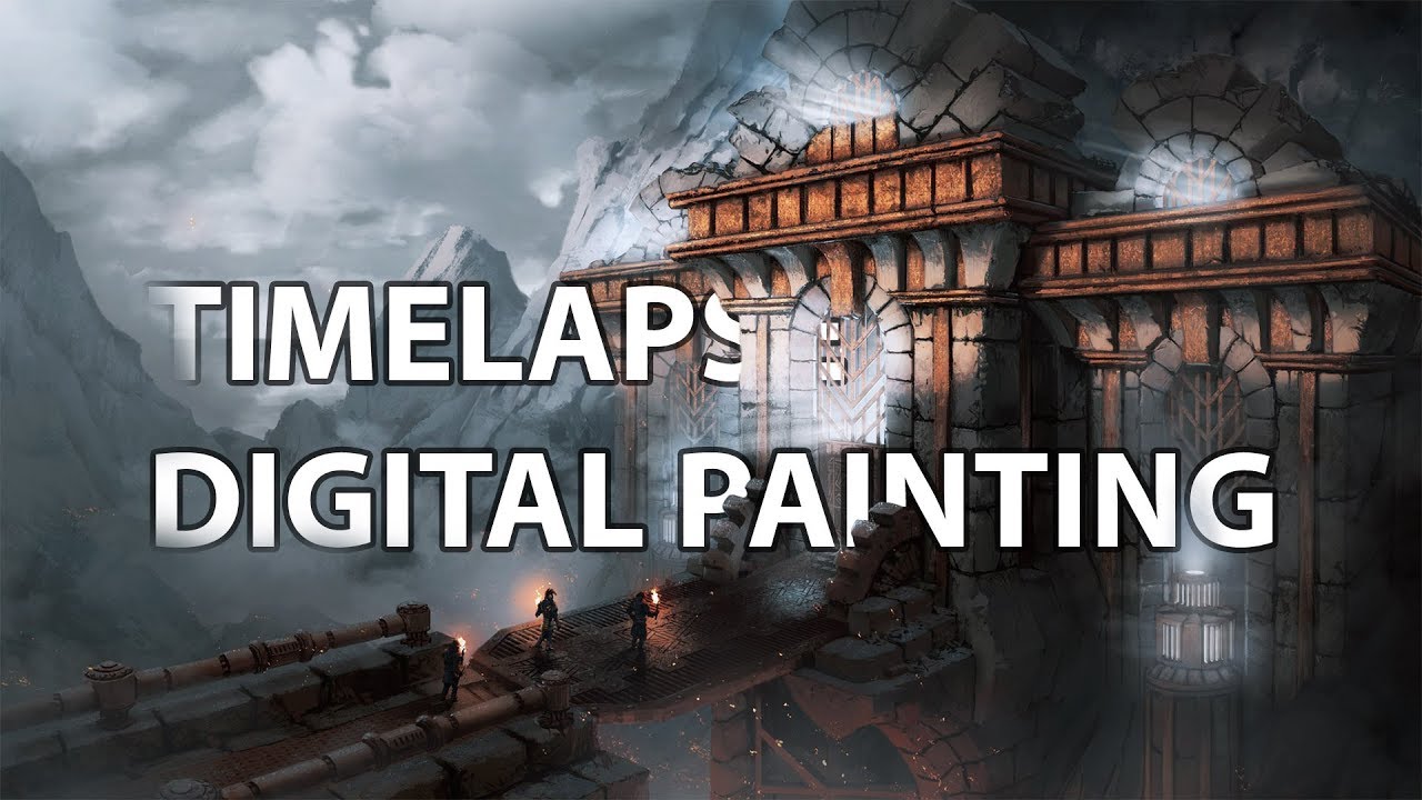 Timelapse Digital Painting - Gate | enviro architecture concept art illustration speed painting