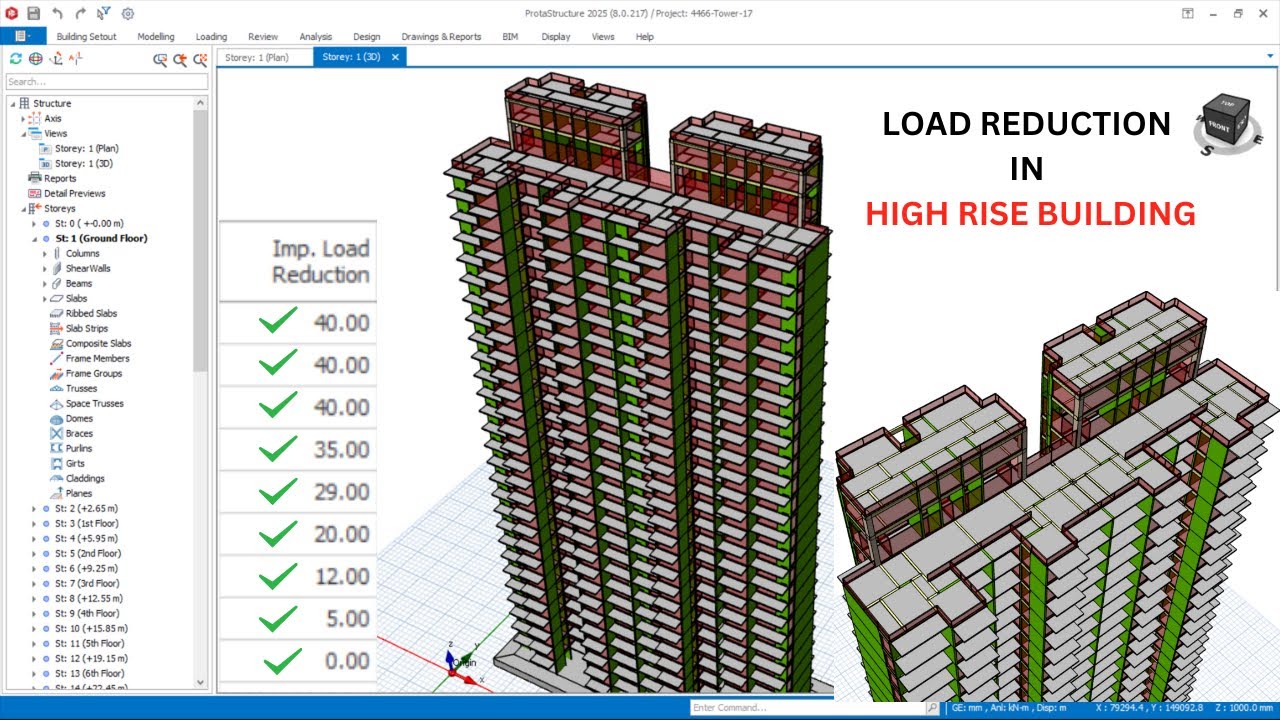 Load Reduction in High Rise Building - Protastructure 2025 Tutorial