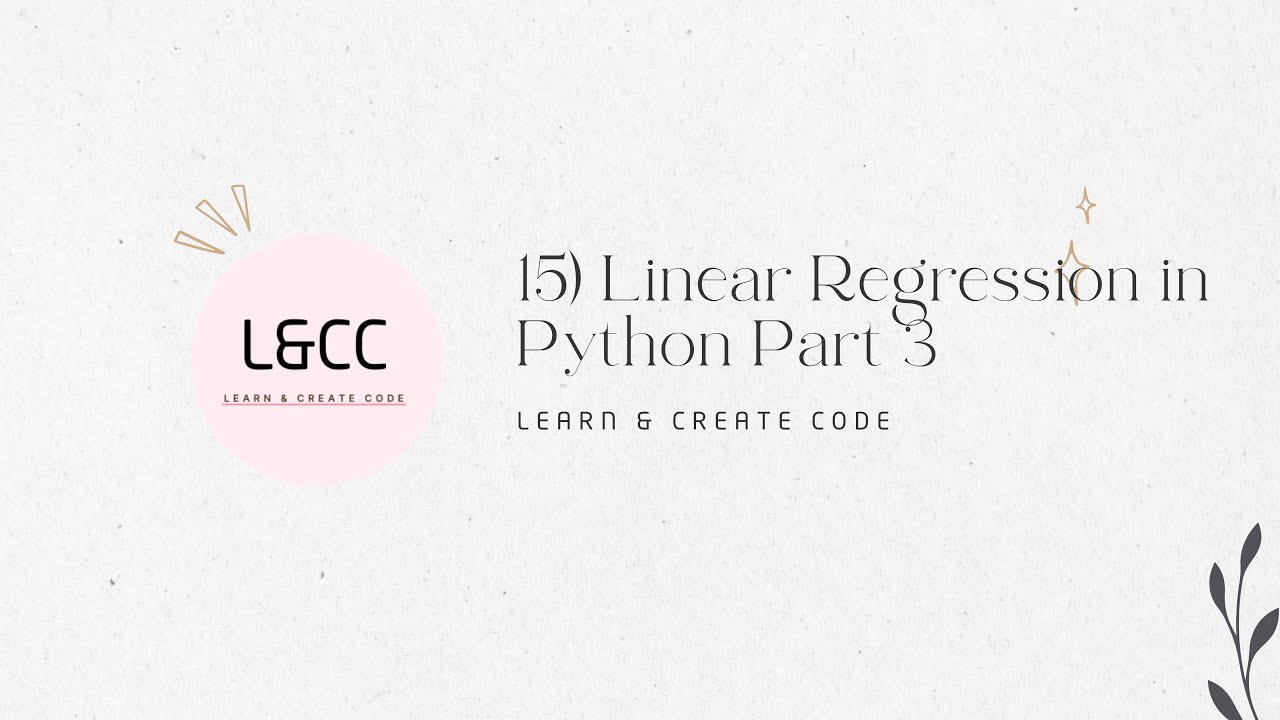 W5 Linear Regression part3