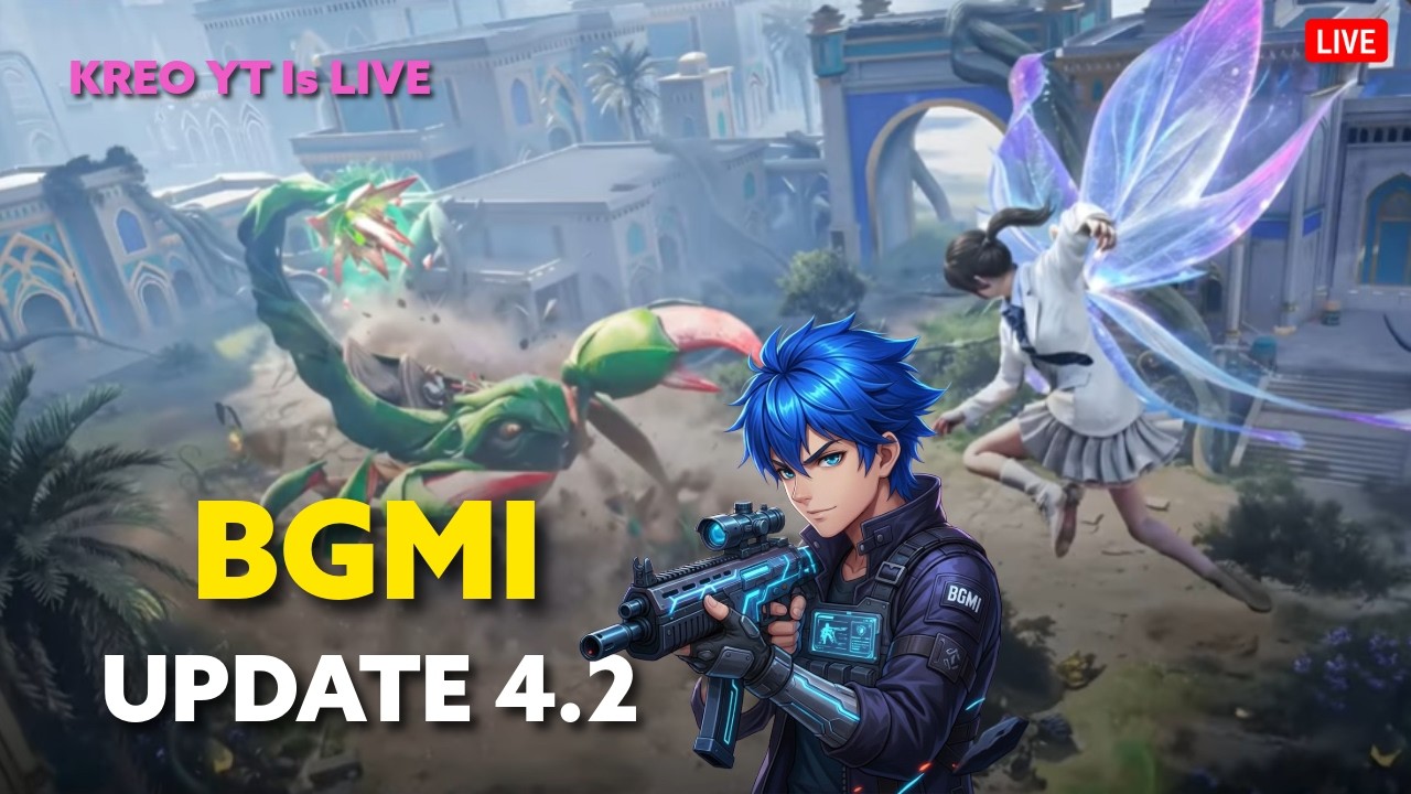 CONQUEROR LOBY  IN BGMI UPDATE 4.2. KREO YT Is LIVE.