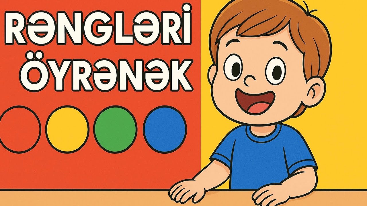🎨 RƏNGLƏRİ ÖYRƏNƏK | Uşaqlar Üçün rəngləri öyrənmək | Rəngləri öyrənirik