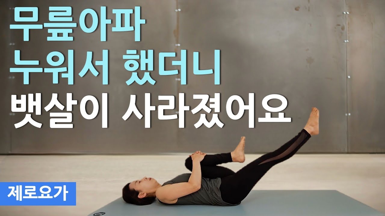 발목 무릎관절 무리없는 이 운동 꼭하세요, 똥배 옆구리살 쏙 빠집니다 / lose belly fat | 제로요가 Joanne