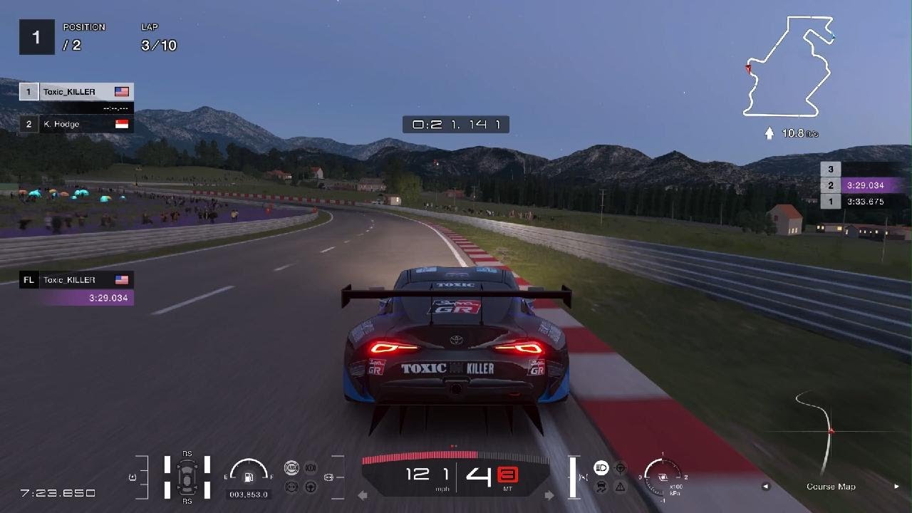 Gran Turismo 7 3:28.696 on Circuit de Sainte-Croix - C Reverse