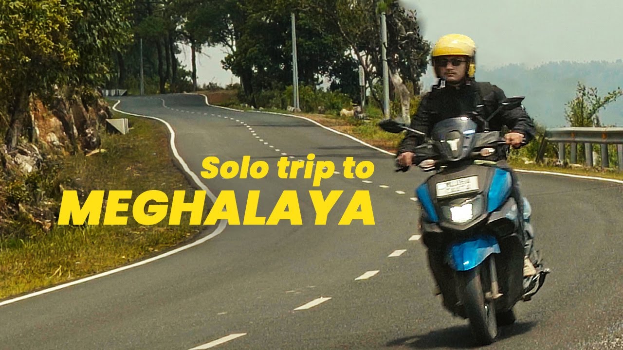 Meghalaya Ep 1: SHILLONG to CHERRAPUNJI on a rented SCOOTY | Visiting Mawsamai Caves & Waterfall