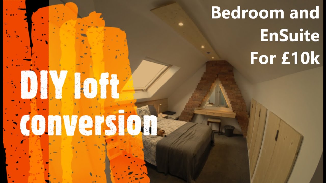 £10k DIY loft conversion - bedroom and ensuite tour.