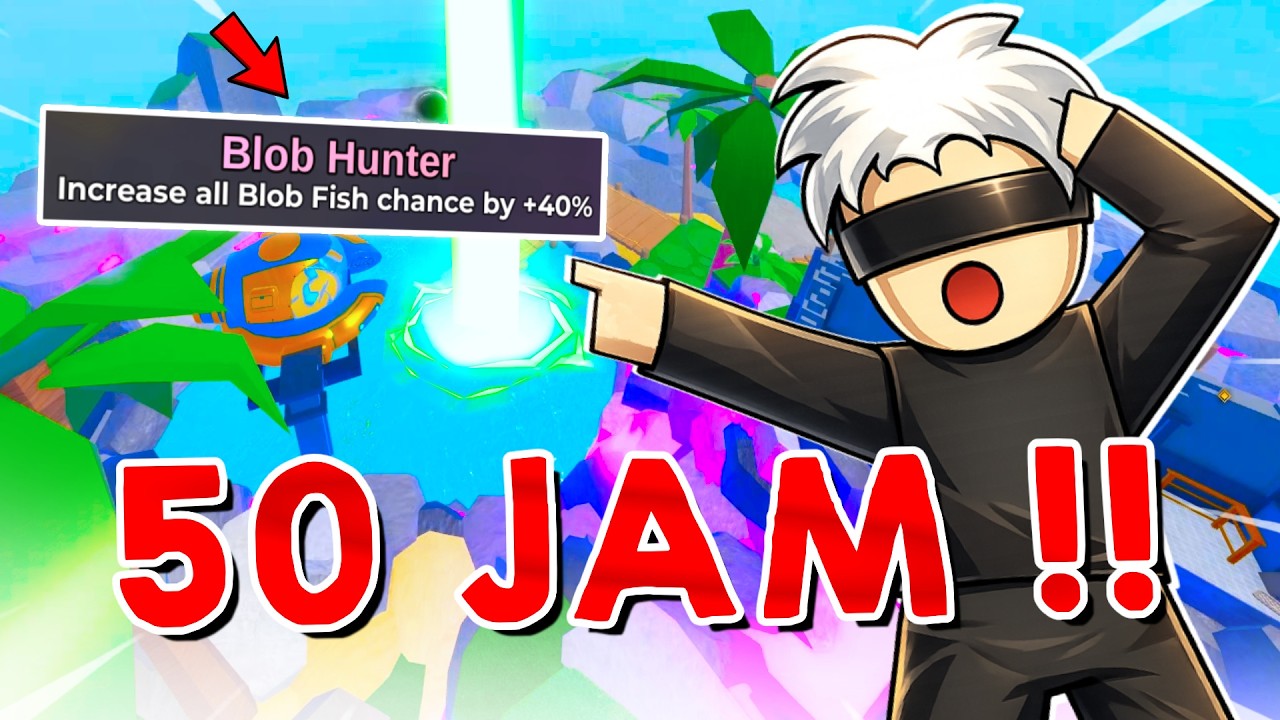 50 JAM MANCING !! BLOB HUNTER ENCHANT di ANGLER ROD !! Fish it