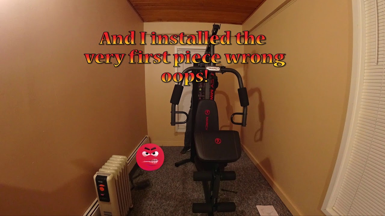 Marcy Home gym build time lapse Sony Fdr X3000