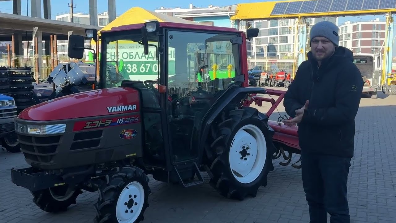 YANMAR US324 з кабіною та кондюком, мінітрактор з японії на майданчику ВЕСТЛЬВІВ!!!