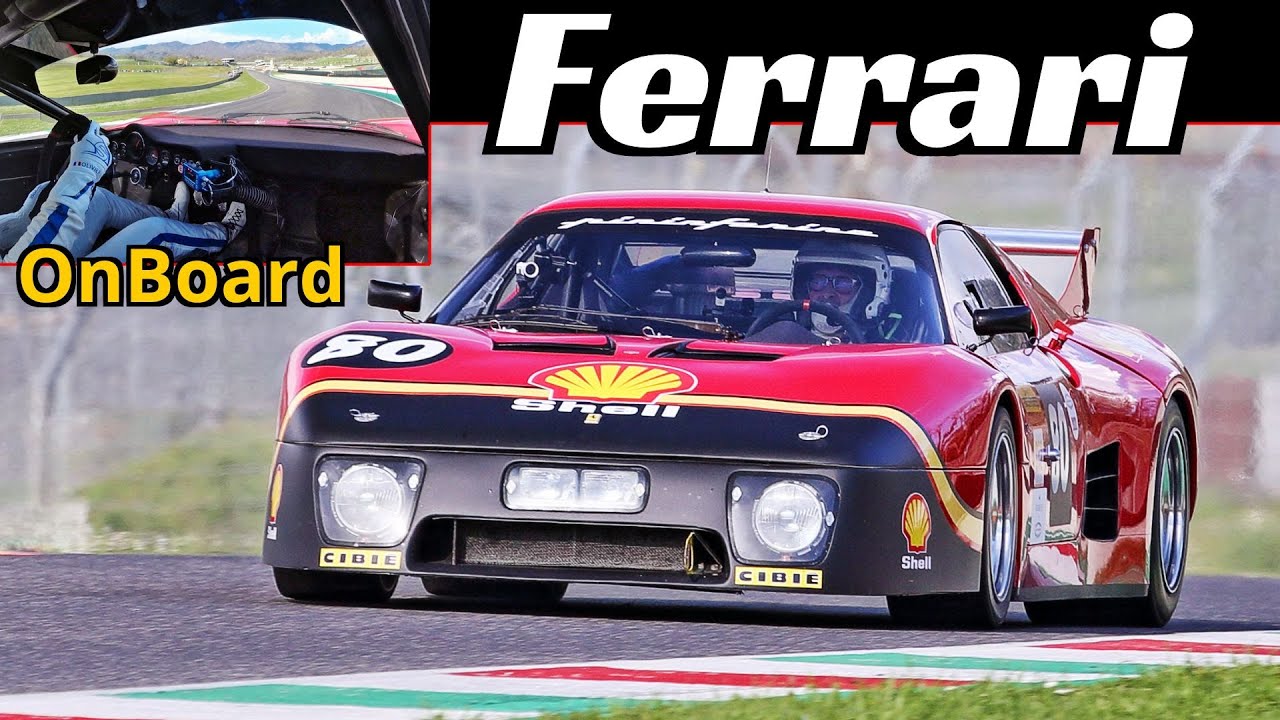 1982 Ferrari 512 BB LM + Olivier Breittmayer OnBoard - 4.9-Litre Flat-12 Engine Sound at Mugello 🔊