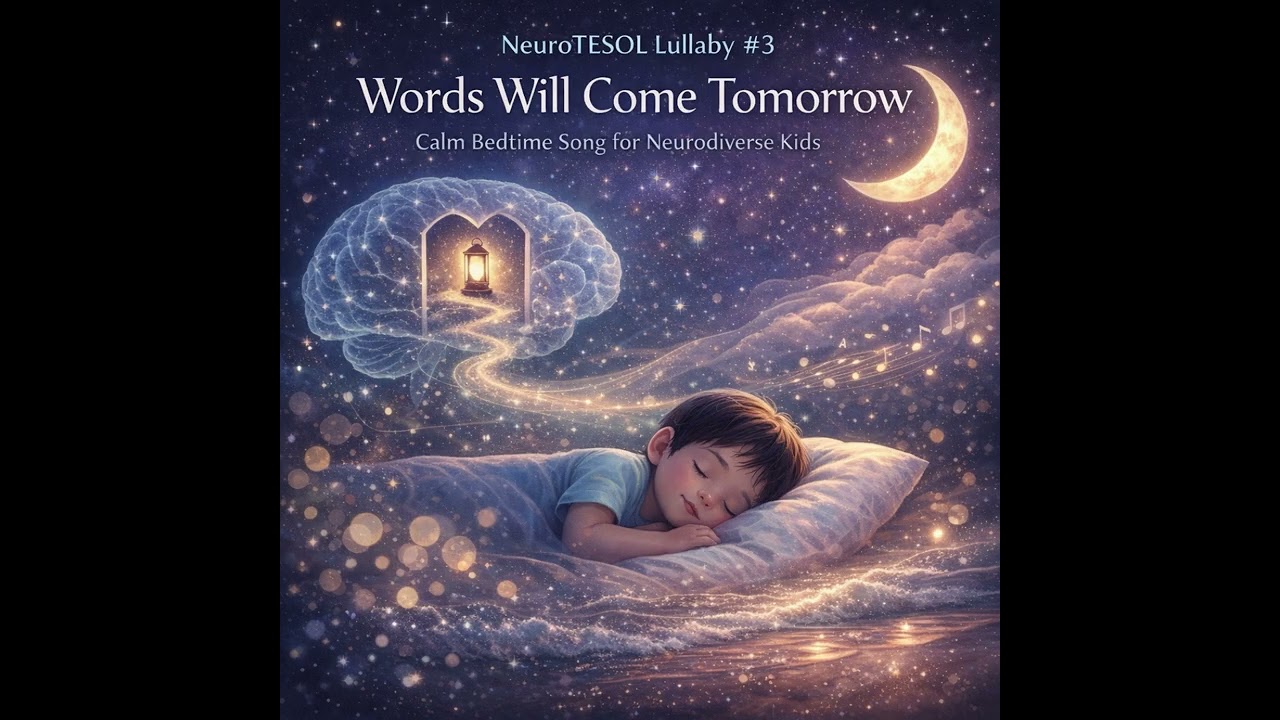 🌙 Words Will Come Tomorrow | Calm English Bedtime Song for Neurodiverse Kids (NeuroTESOL  Lullaby)
