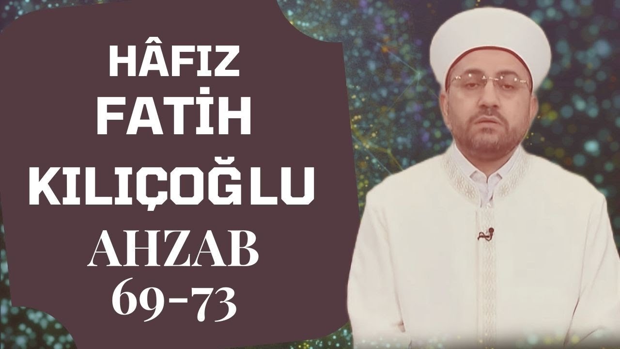 Aziz Mahmut Hüdai Camii İmam Hatibi (Hafız Fatih Kılıçoğlu)