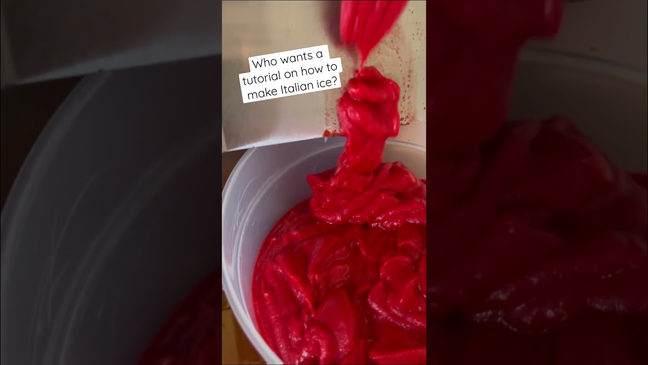 Who wants a tutorial on how to make Italian Ice? #italianice #waterice #startabusiness #sorbet