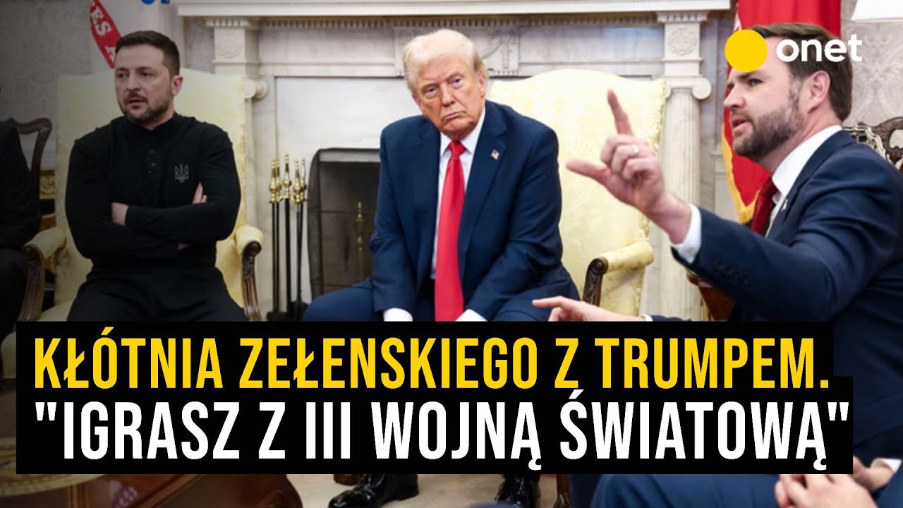 Awantura w Białym Domu. Tak wyglądała scysja między Trumpem i Zełenskim [POLSKIE NAPISY]