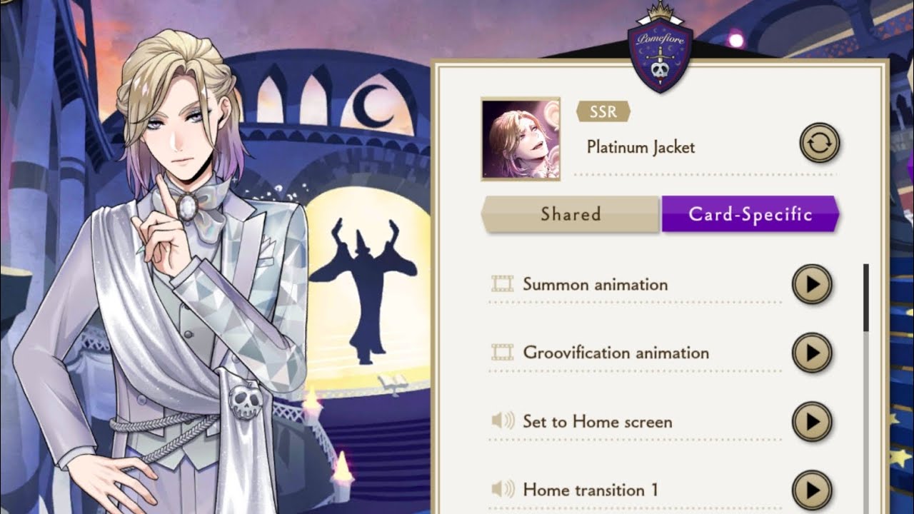[TWST] Vil Schoenheit Platinum Login Message & Jacket Voice Lines