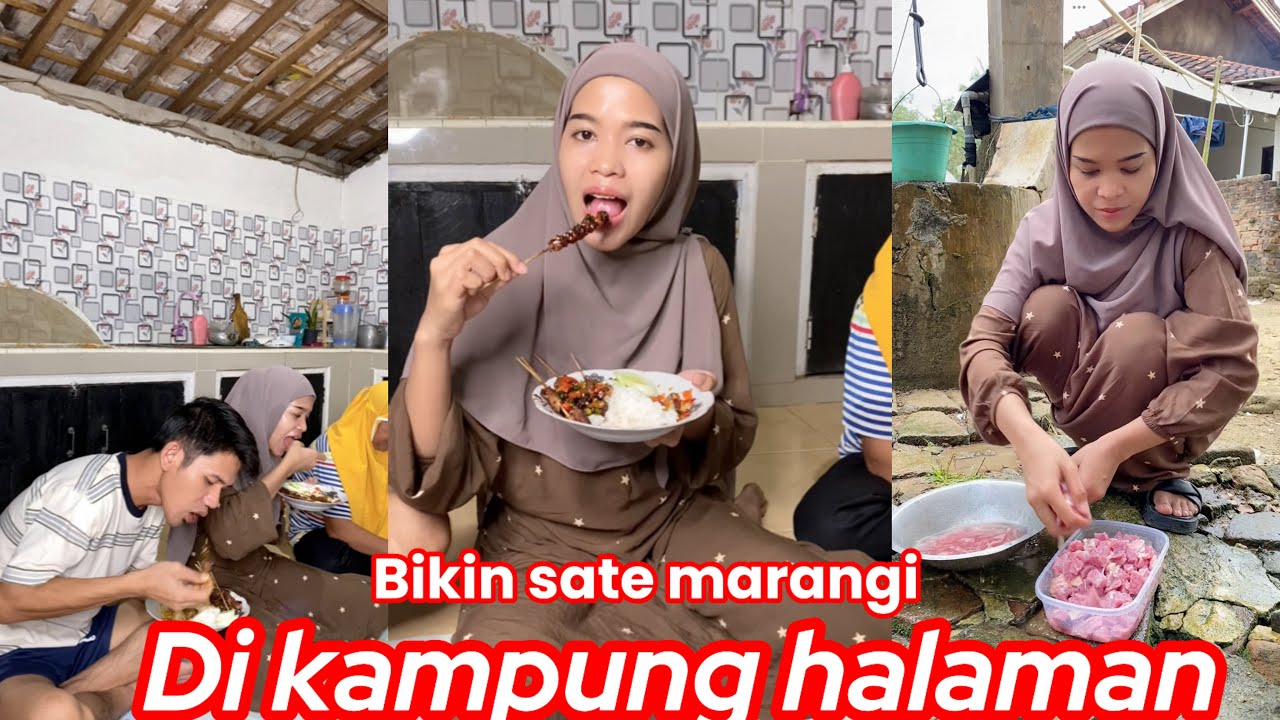 Bikin sate maranggi di hari raya idul adha