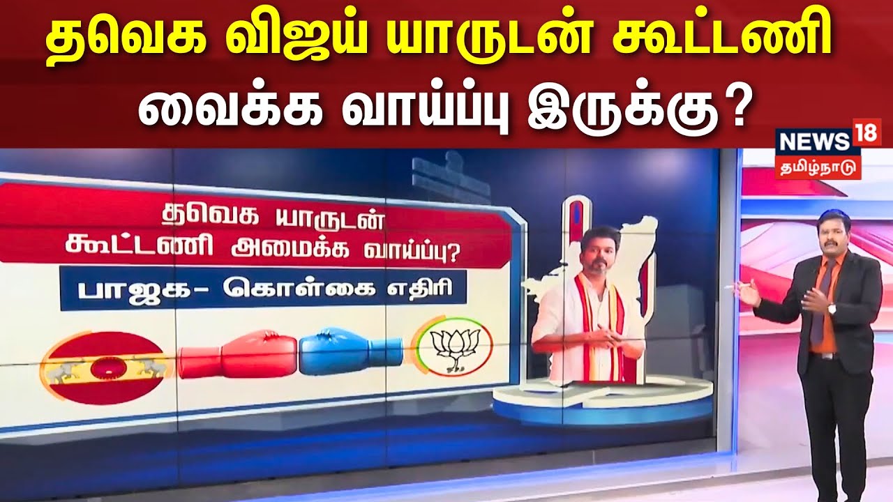 TVK Vijay | தவெக விஜய் யாருடன் கூட்டணி வைக்க வாய்ப்பு இருக்கு? | TVK Alliance | DMDK | VCK | DMK