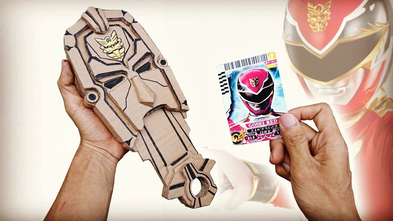 Membuat DX Gosei Changer ~ Power Rangers Mega Force Dari Kardus #diy ゴセイチェンジャー〜天装戦隊ゴセイジャーダンボールから