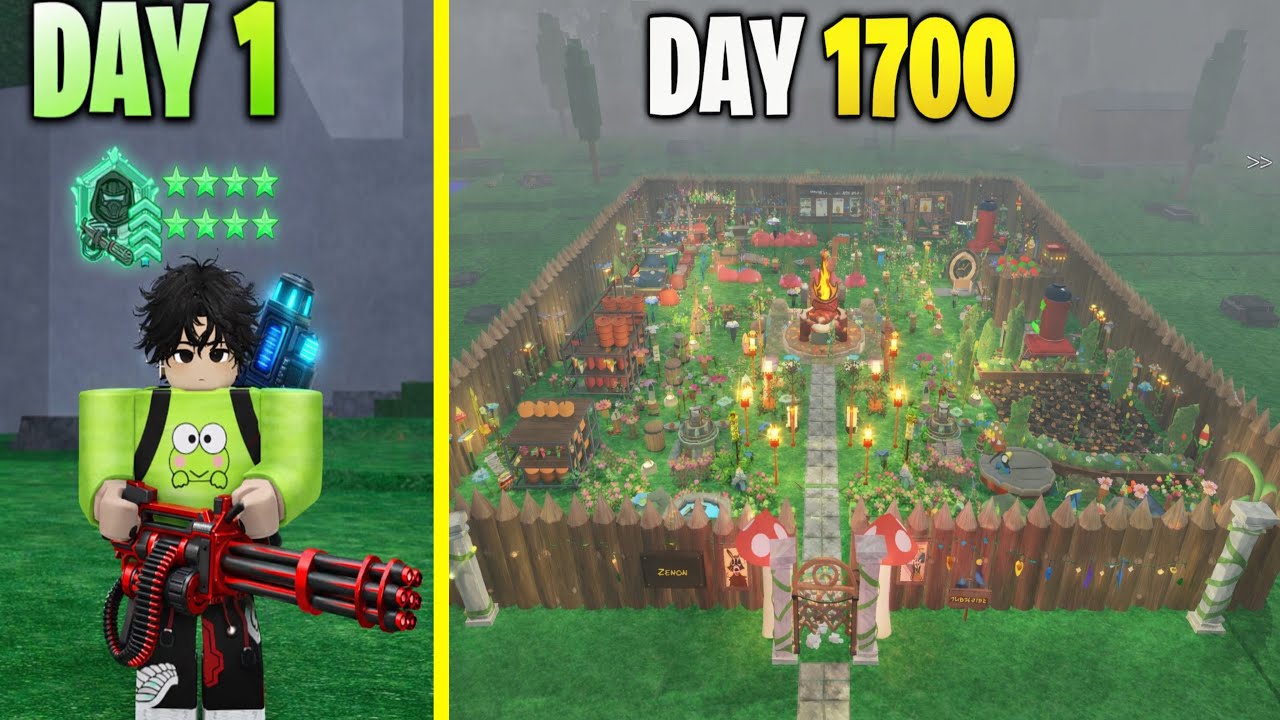 1700 Days to Build a Best Base in 99 Nights in The Forest