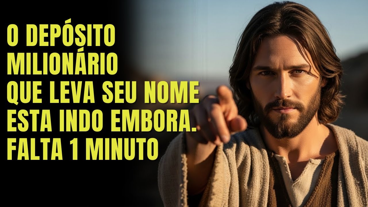 DEUS DIZ: ALERTA! O DEPÓSITO DE DINHEIRO QUE LEVA SEU NOME ESTÁ INDO EMBORA, FALTA SÓ 1 MINUTO