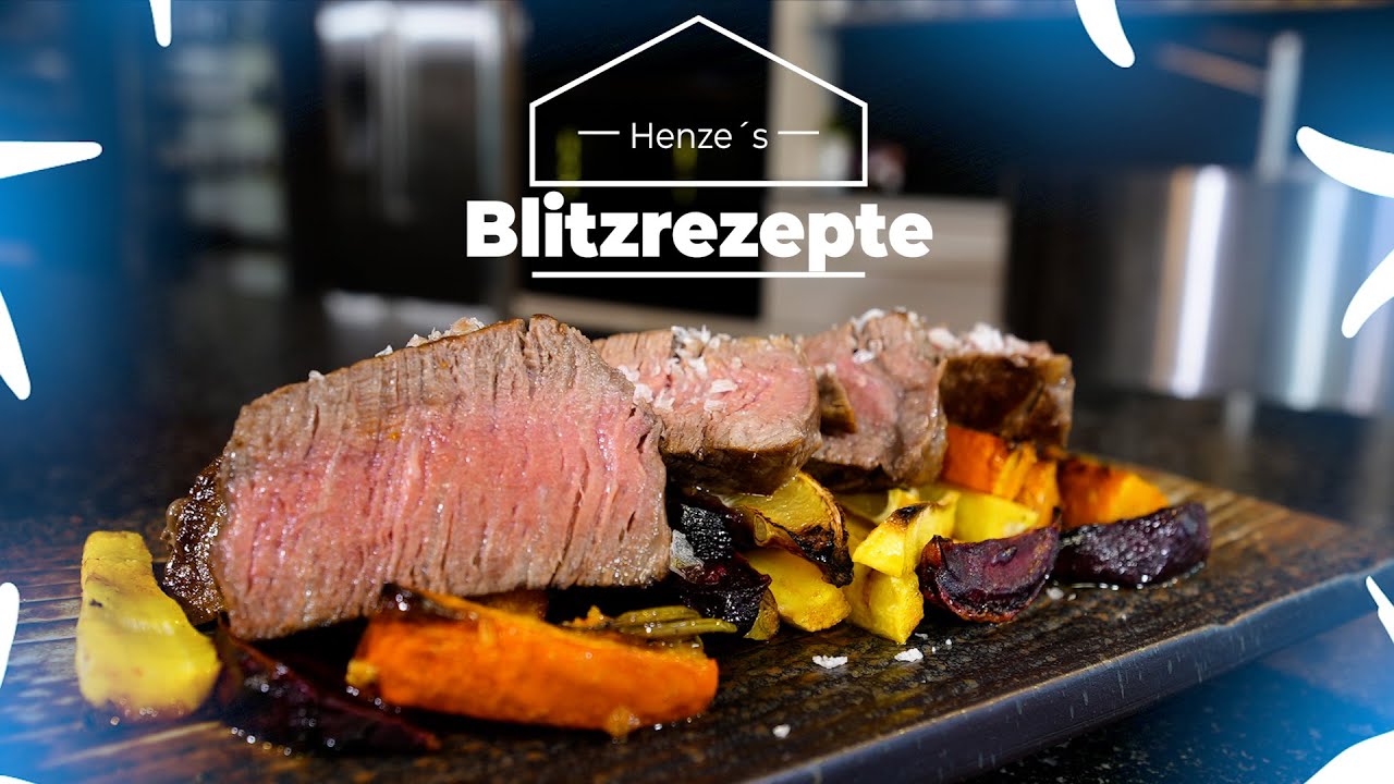 ⚡ HENZES BLITZREZEPTE EXPRESS | Filet mit geröstetem Gemüse