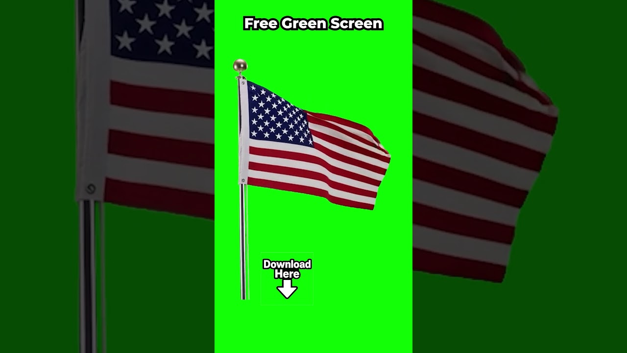 American Flag Loop – Free Green Screen VFX