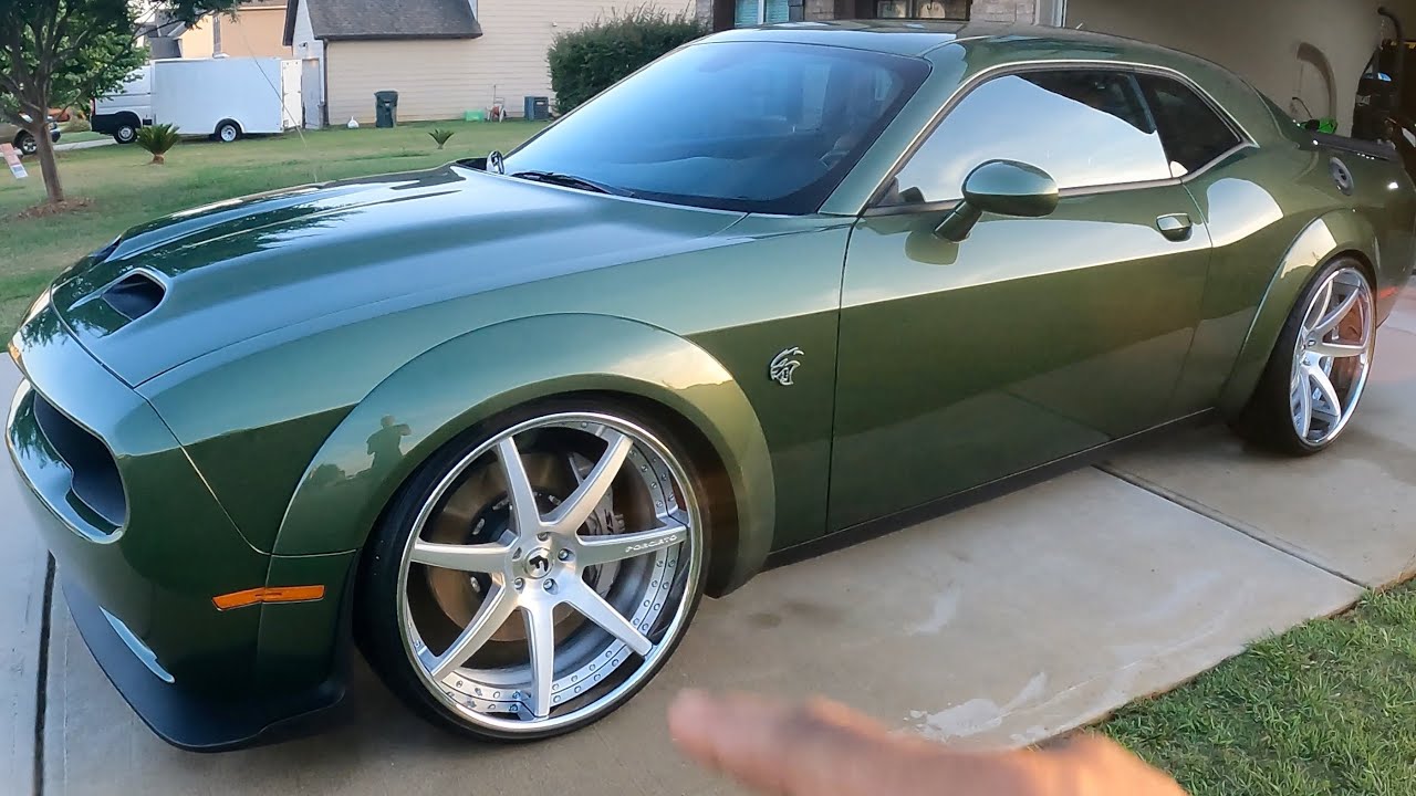 2022 Hellcat Challenger F8 Green | Lowered On 24” Forgiato Wheels 🔥