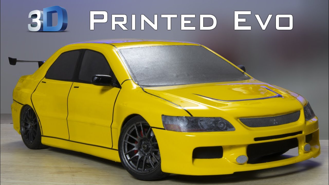 3D Printed 10th Mitsubishi Lancer Evo/how to design printable model in SketchUp/ Scale Addiction