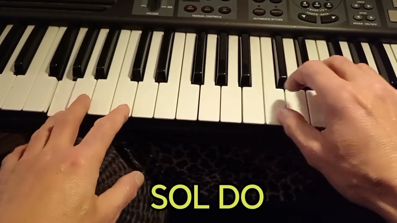 Impariamo a suonare 2 accordi maggiori al pianoforte 