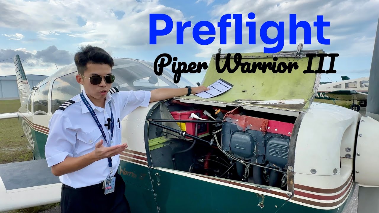 How to do your preflight on a Piper Warrior 3