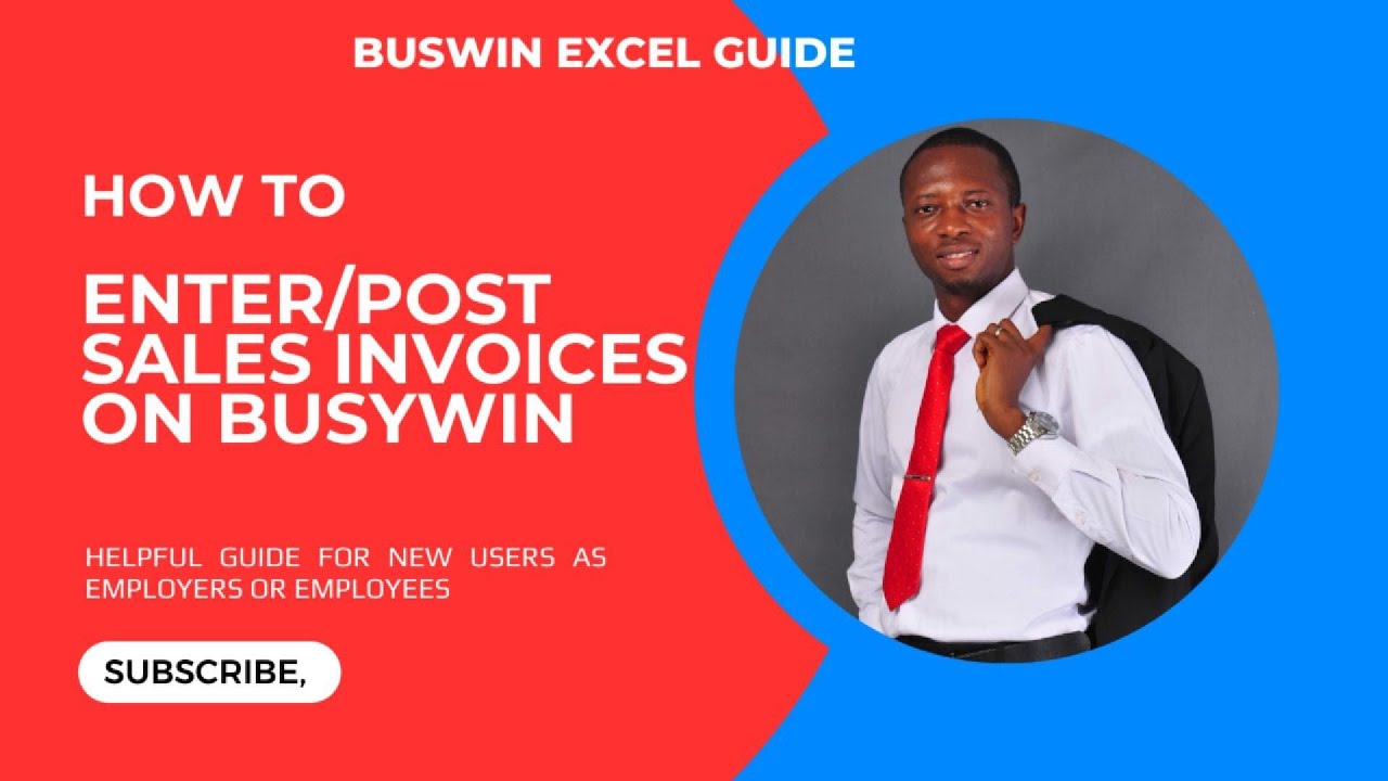 HOW TO RAISE/POST SALES INVOICE ON BUSYWIN...(FOR EMPLOYERS AND EMPLOYEES)..WORK SMART