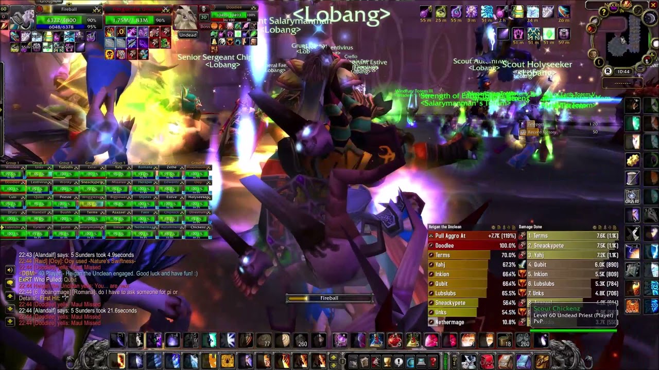 Naxxramas full clear, Mage POV 21 April 2021 - Lobang (Arugal WoW Classic)