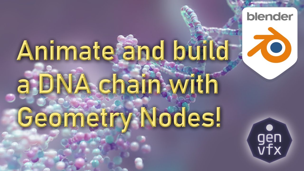 Tutorial: Building and Animating a DNA Helix in Geometry nodes!