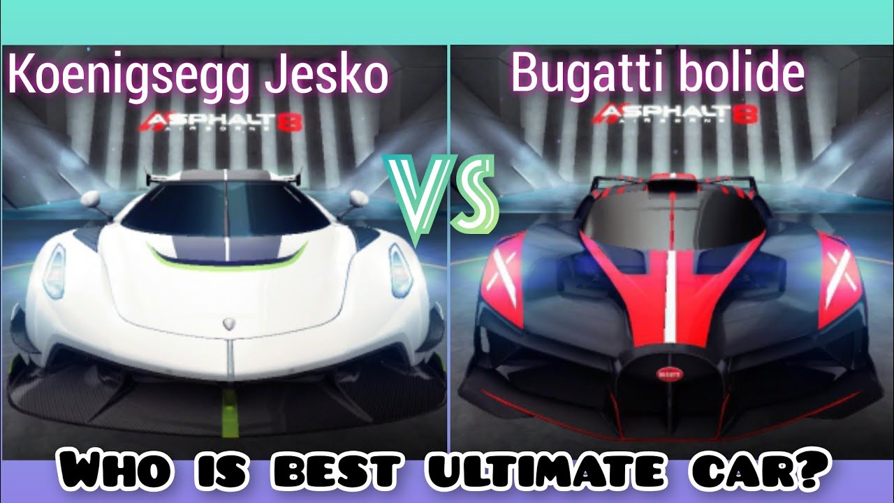 Asphalt 8 | Koenigsegg jesko vs Bugatti bolide✅. Full comparison