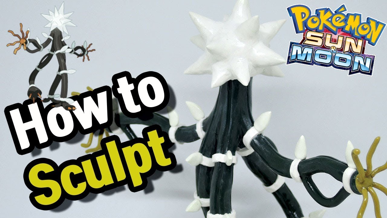 Sculpting Xurkitree Electric-type Pok&eacute;mon Ultra Beasts in Sculpey 3