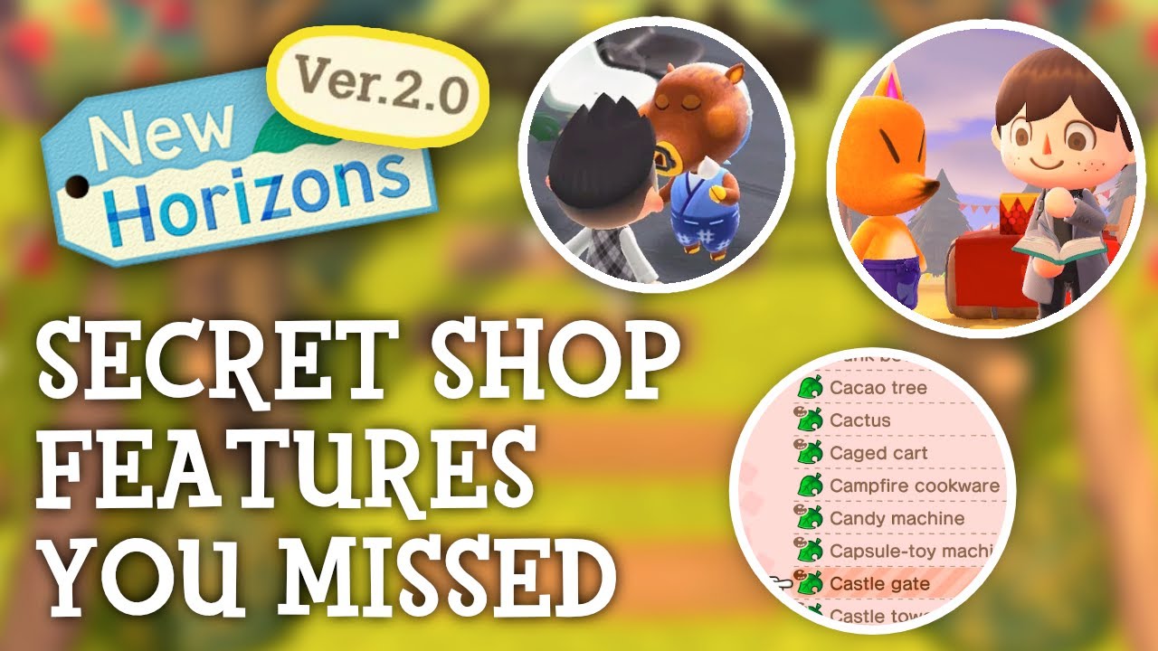 SECRET Shop Features in New Horizons You Don’t Know!