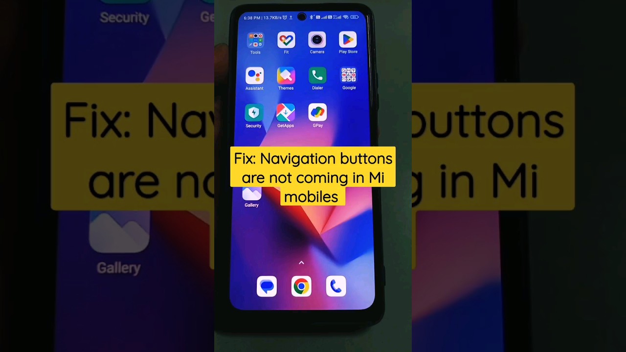Fix : navigation buttons are not coming in Mi Mobiles 🔥🔥 #youtubeshorts #viral #mi #button