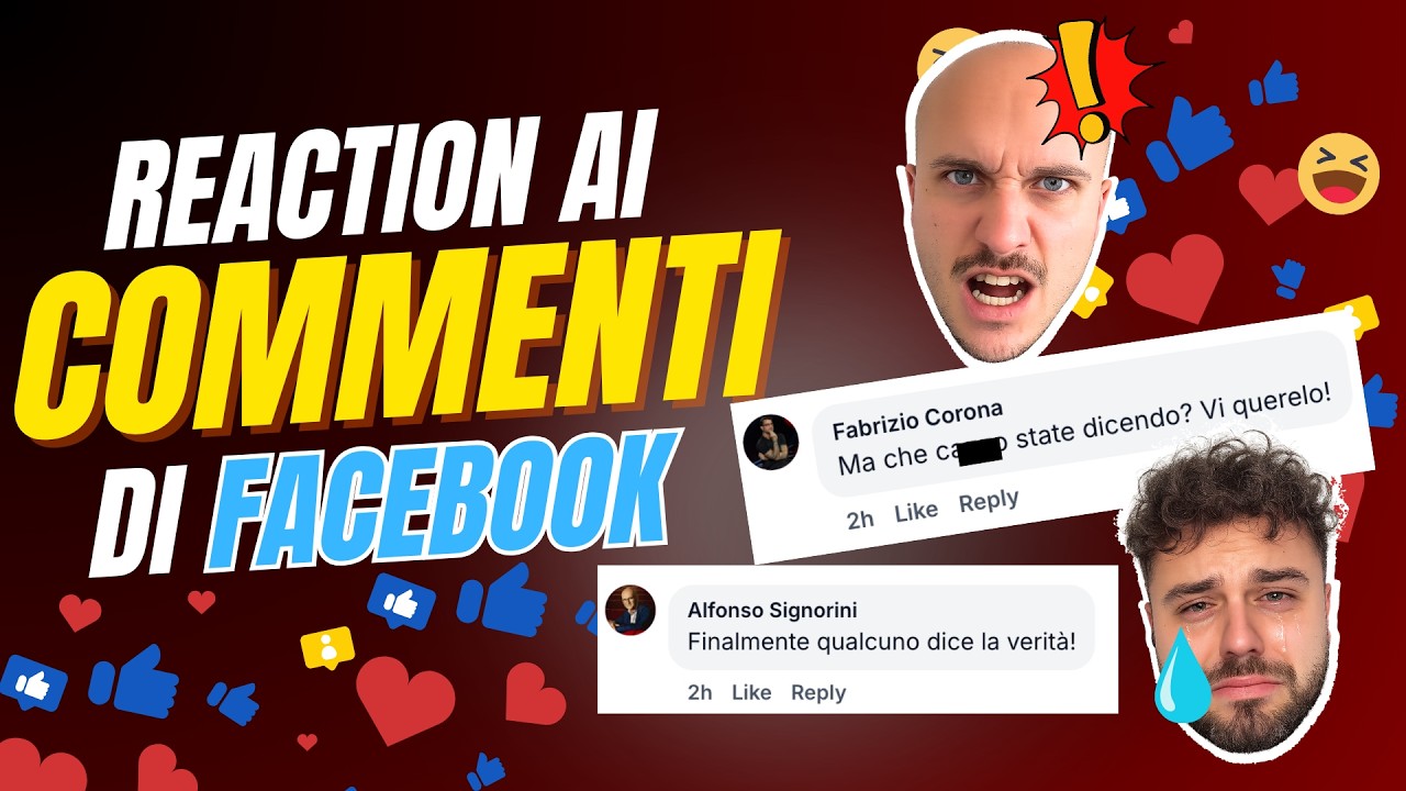 REACTION AI COMMENTI DI FACEBOOK😂 (Carlo sclera)