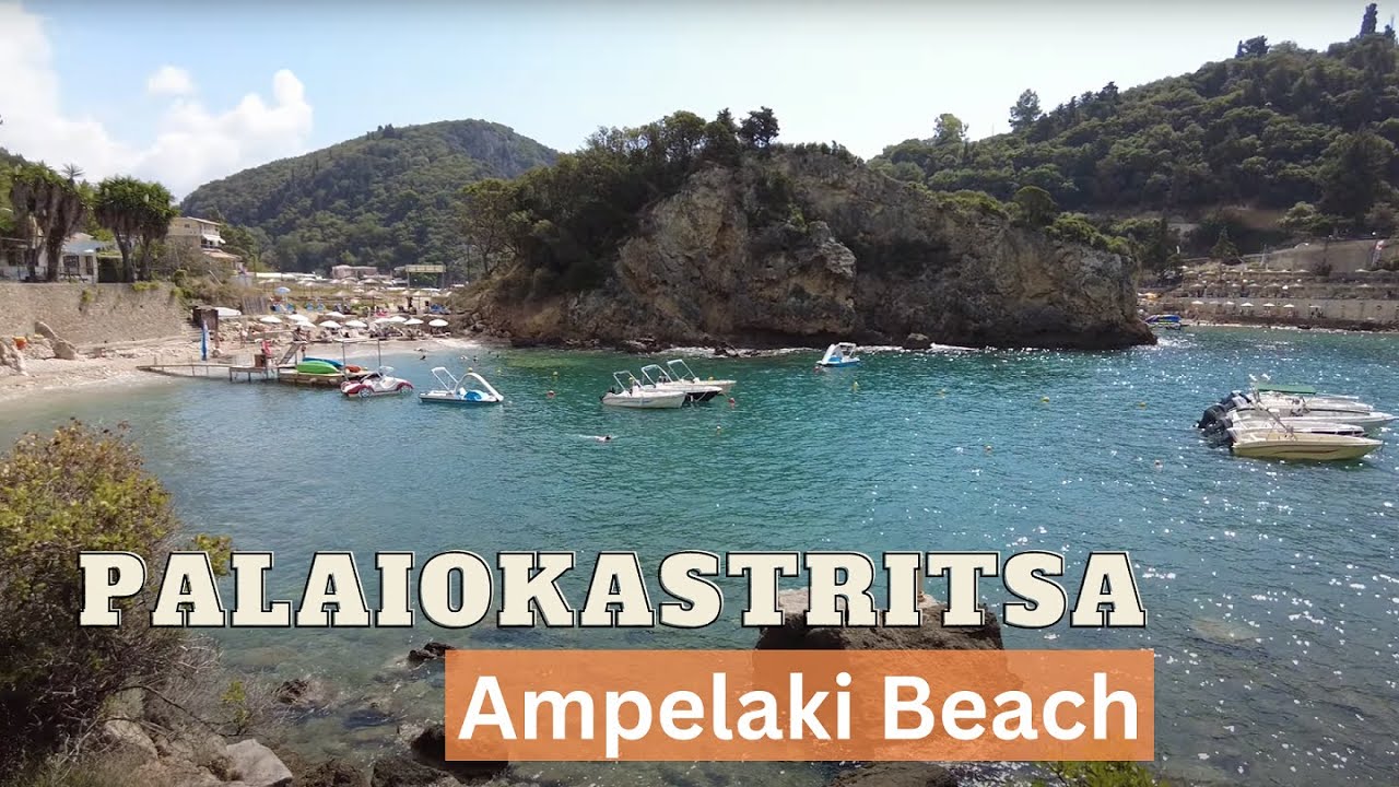 Ampelaki Beach - Palaiokastritsa, Corfu, Greece [4k Ultra HD 60fps ]