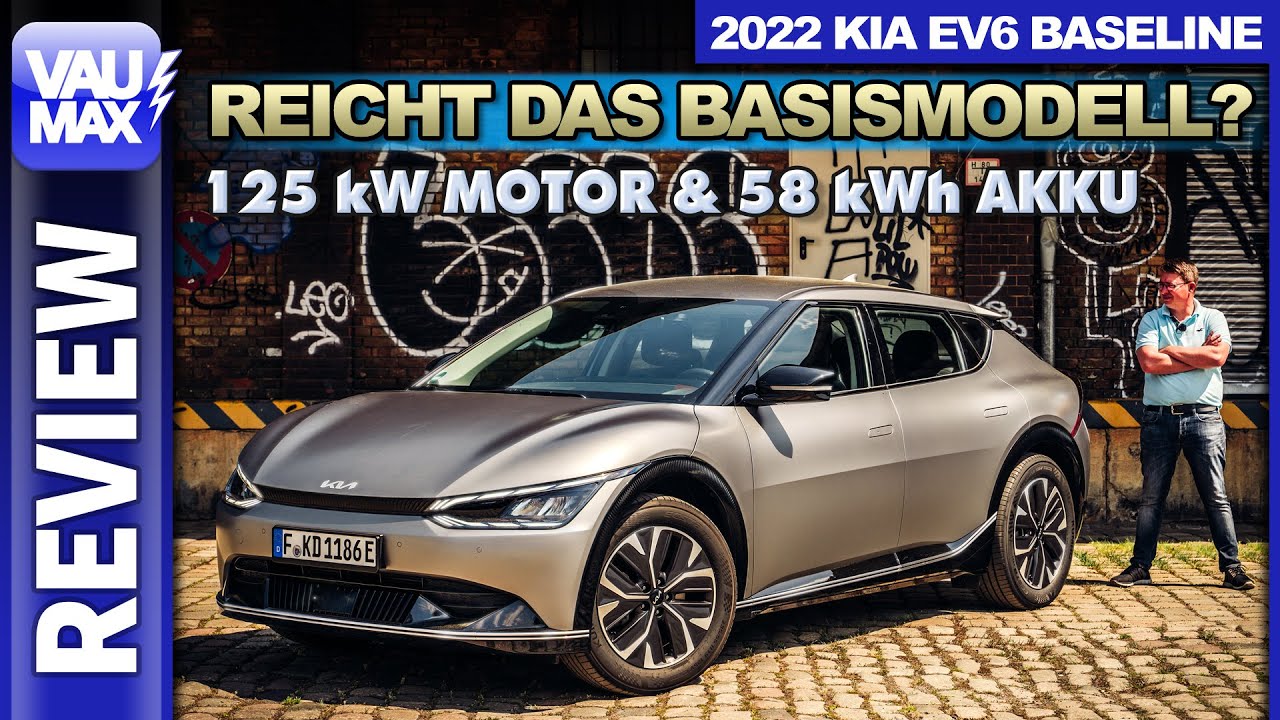 KIA EV6 Basismodell im Test – Reicht der 58kWh Akku und 125kW Heckmotor?