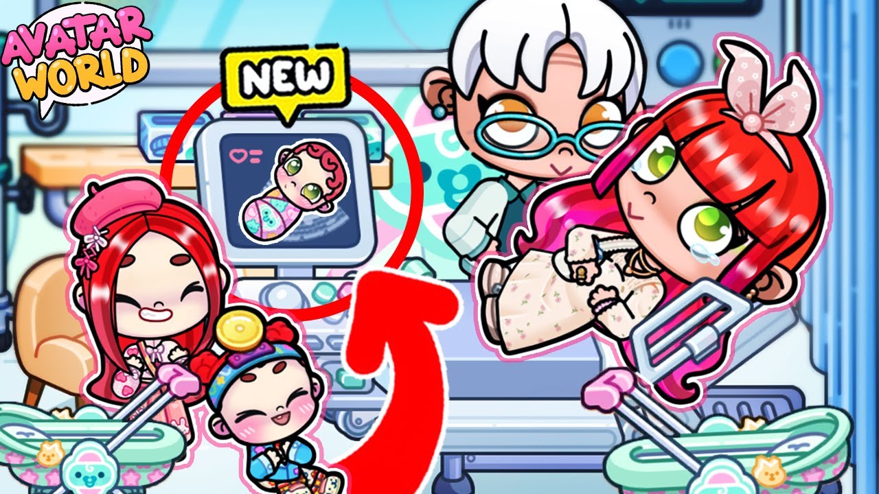 ICH BIN SCHWANGER in AVATAR WORLD 🍼 NEUE ETAGE IM KRANKENHAUS - GEBURTSSTATION Secrets & Life Hacks