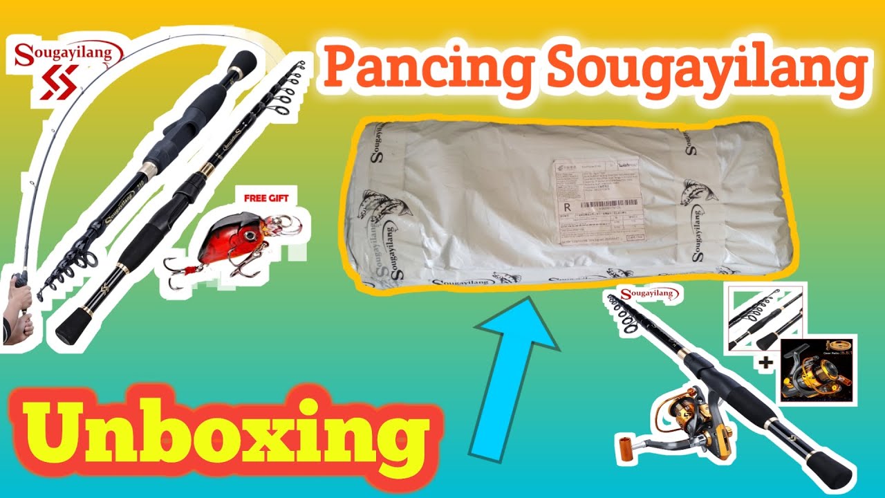 Unboxing Paket Pancing Set Sougayilang dari Cina