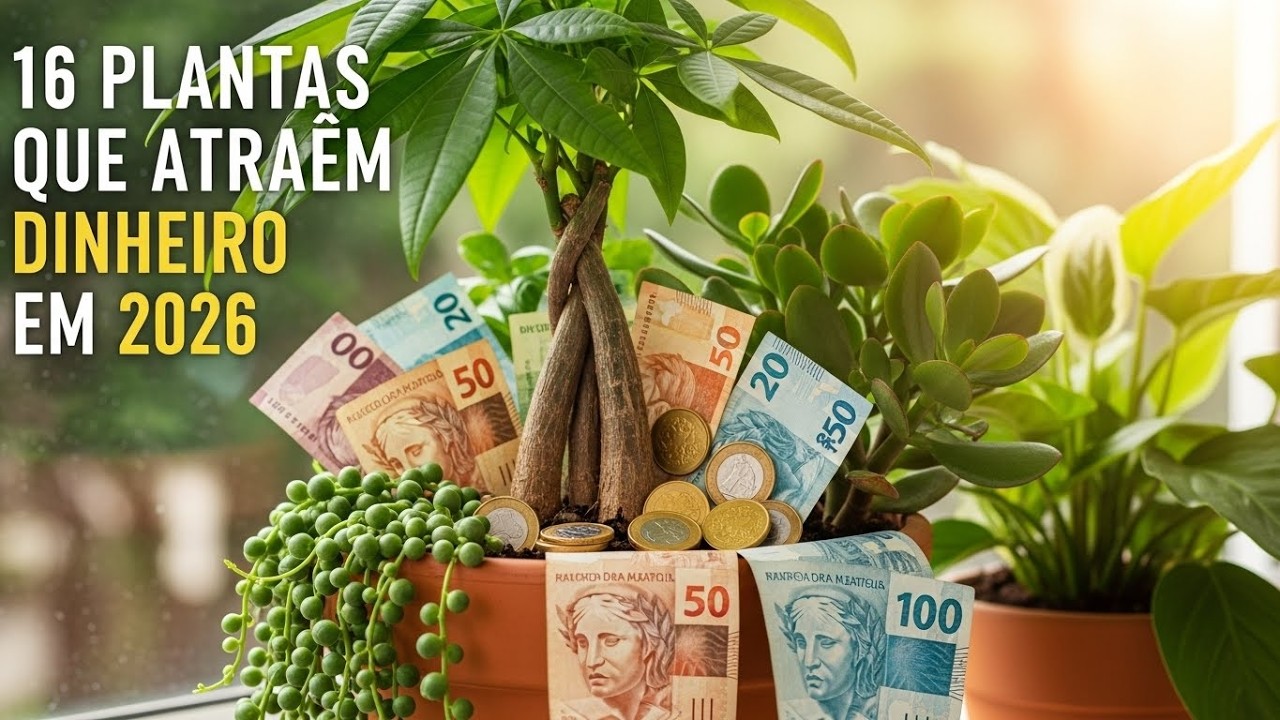 16 Plantas Que Atraem DINHEIRO em 2026 (As Pouco Conhecidas Funcionam Melhor)