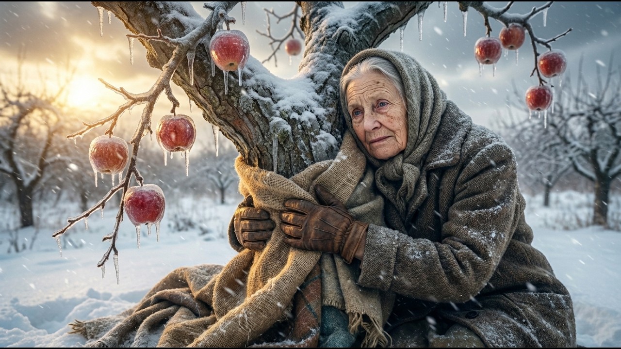 An 85 Year Old Woman Saves a Dying Apple Tree in Ice — A Heart Touching Story