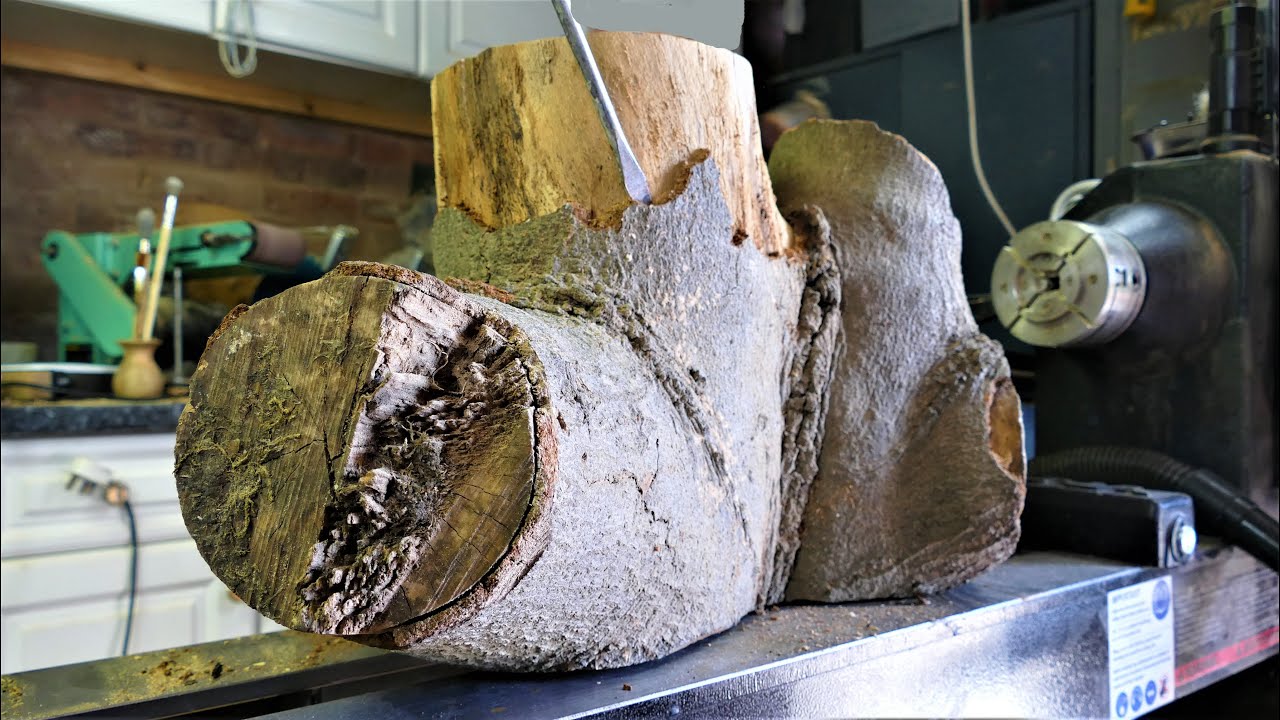 Woodturning - The Giant Mothball Log