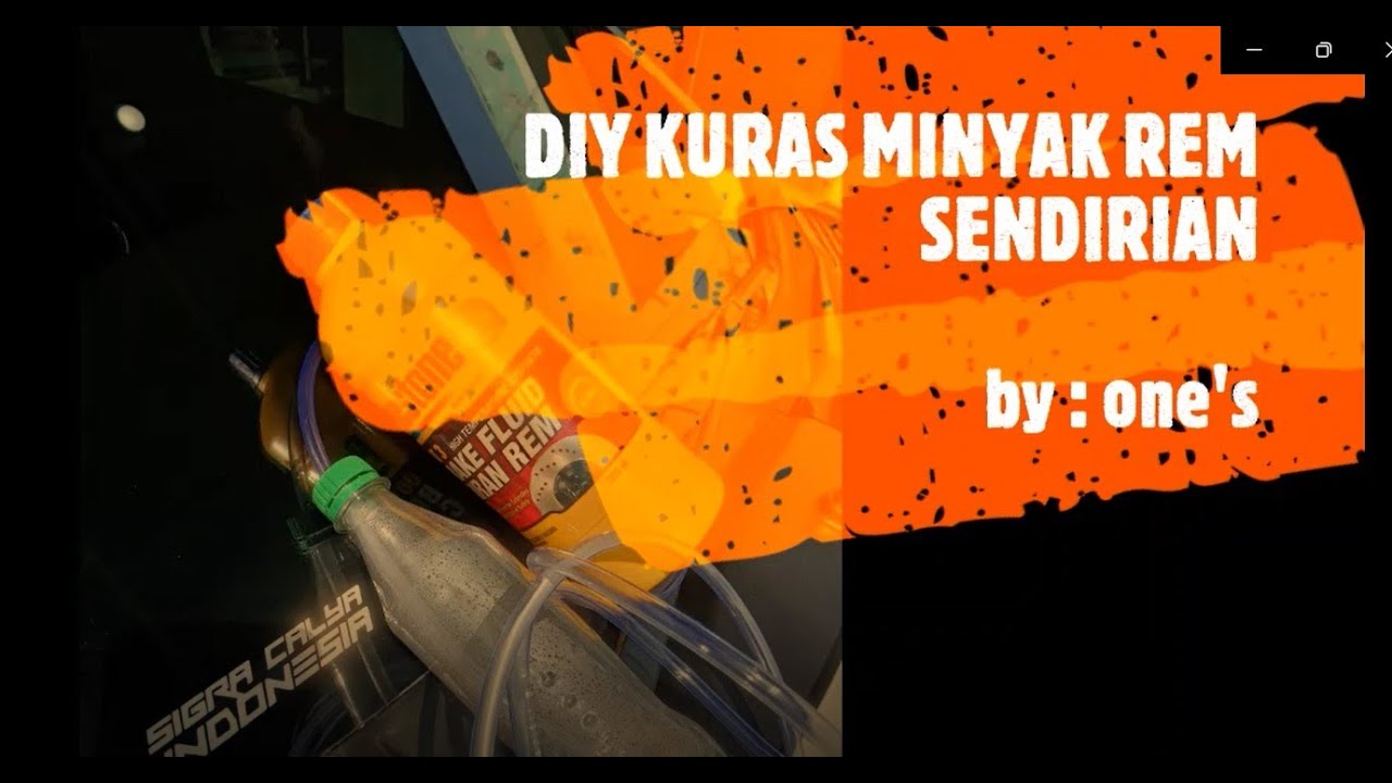 bleeding/kuras minyak rem sendirian tanpa melepas roda
