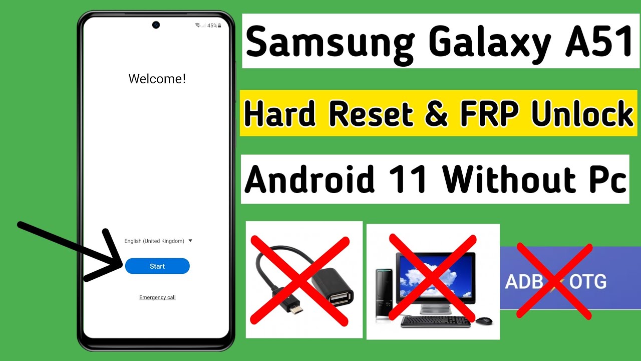 Аппаратный сброс Samsung A51 и обход FRP без ПК/инструментов | Разблокировка Google Lock без режи...