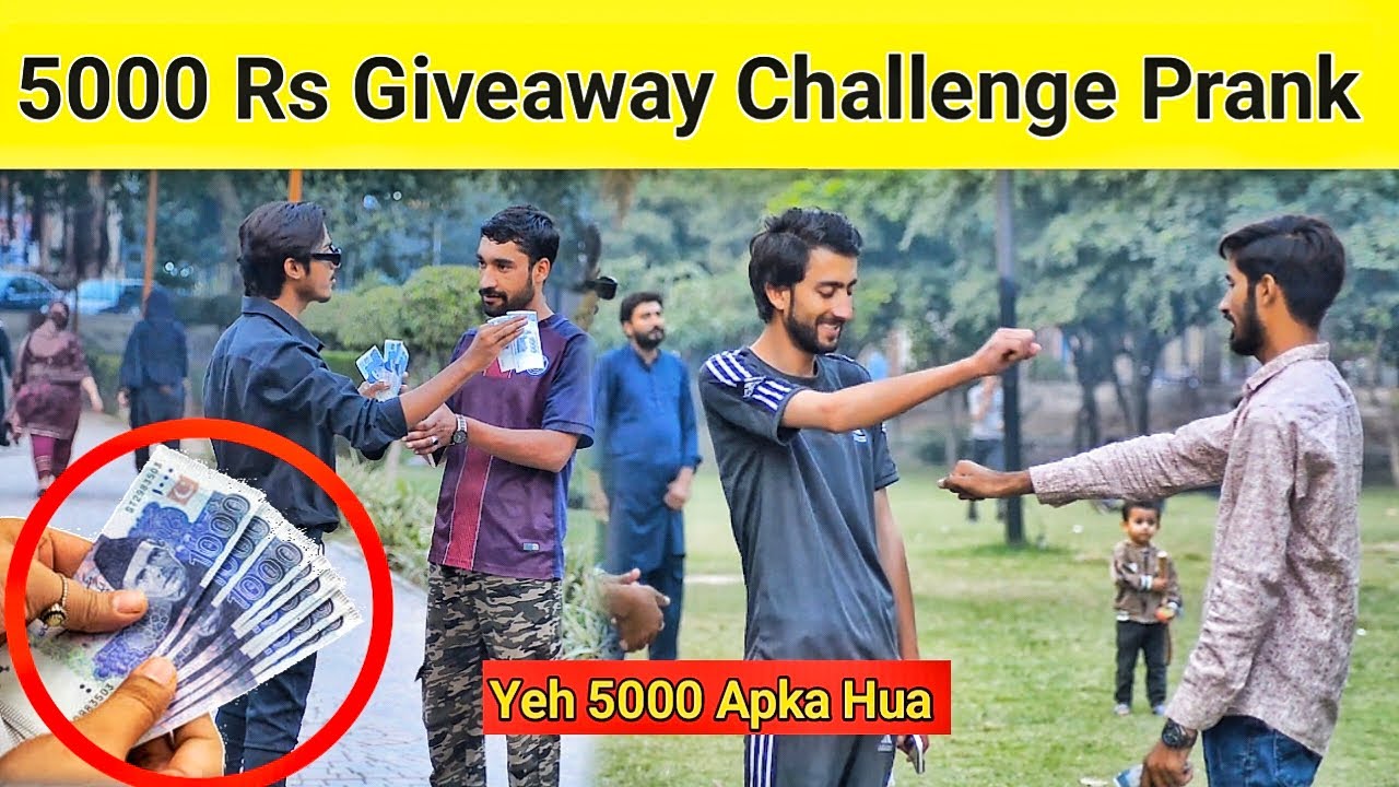 Giving 5000 Rupees Challenge Prank on Strangers  @theshugalism