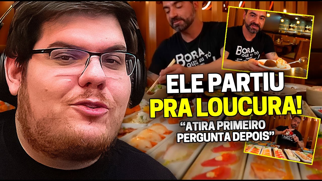 CASIMIRO REAGE: CORBUCCI VAI AO RODÍZIO DE SUSHI E PEDE TUDO | Cortes do Casimito